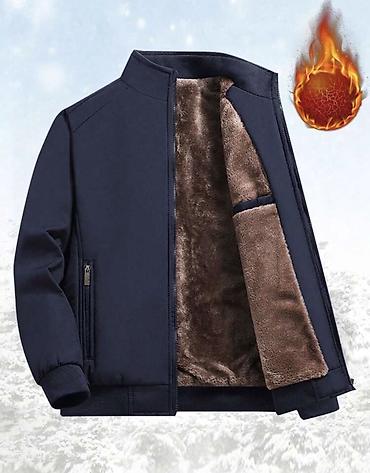 S;M:L;XL Termal isti kişi gödəkçəsi - Rəng: tünd göy - Üst material