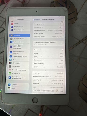 продажа компютеров: Планшет, Apple, память 256 ГБ, Wi-Fi, Б/у, Классический цвет - Розовый