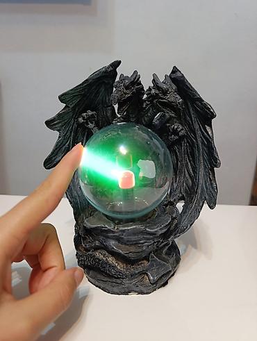 ofinger za stvari: Dekorativna lampa – “Zmajeva kristalna kugla” - Figura dva zmaja — 8