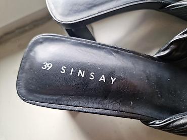 deichmann cipele чачак слике: Sinsay ženske papuče na štiklu - Model: otvorene papuče sa kvadratnim — 2