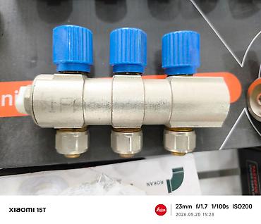 kolektor: 3 çıxışlı kollektorlu kran (manifold) Məhsul təsviri: - 3 xətt üçün — 1