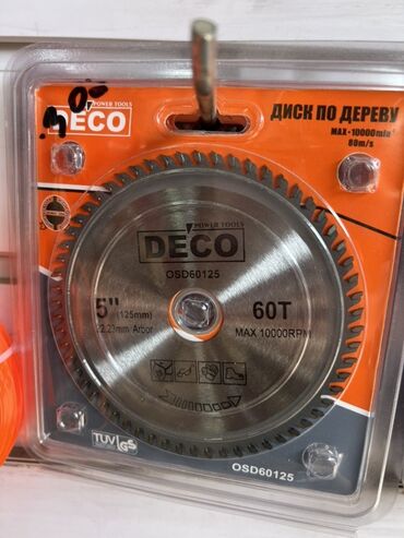электроинструменты для обработки дерева: Диск по дереву DECO диаметром 5 дюймов (125 мм) с посадочным