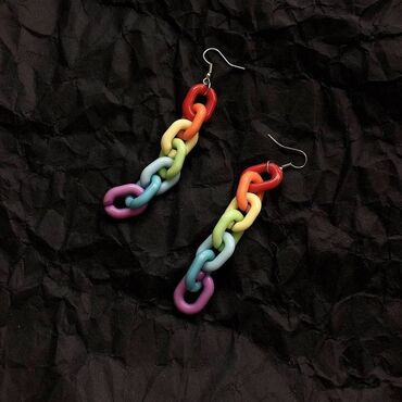 серьги и ожерелье из бисера: Серьги креативные крутые серьги цепочки, в стиле Харадзюку
