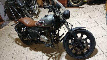 variator sürətlər qutusu: Kustom kruizer tipli motosiklet - Tək silindrli benzin mühərriki