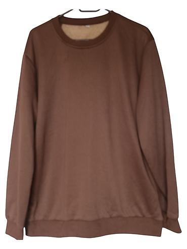 champion duksevi zenski: Unisex duks – braon, klasičan kroj - Boja: jednobojna braon - Model — 2