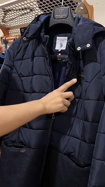 geyımler: U.S. Polo Assn. kişi qışlıq gödəkçə - Rəng: tünd göy/navy - Model — 1