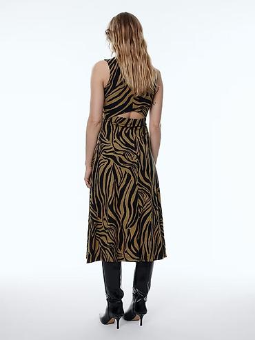 leopard 7: Повседневное платье, Осень-весна, Длинная модель, Трикотаж, XS — 3