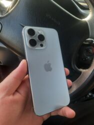 бу айфон 11 про макс: IPhone 15 Pro Max, Колдонулган, 256 ГБ, Natural Titanium, Коргоочу айнек, Каптама, 86 %