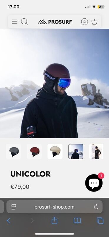 Oprema za skijanje: PROSURF Unicolor skijaška/snowboard kaciga – bordo nova, nikad nošena — 11