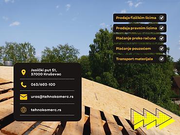 Ostalo: OSB (Oriented Strand Board) ploče proizvođača KRONOSPAN za internu — 6