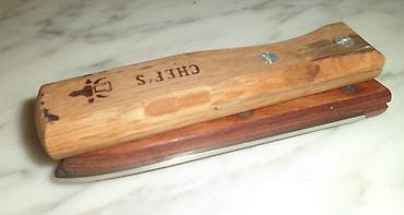 Noževi: Drvene drške za nož – zamenske skale sa metalnim linerom - Komplet — 7