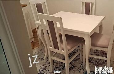 ormari po meri ikea: Trpezarijski set – sto i 4 stolice Sto 260€, a stolice po komadu 42 € — 1