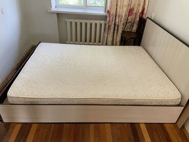 полторашка кровать: Двуспальная кровать, С матрасом, длина - 190 см
