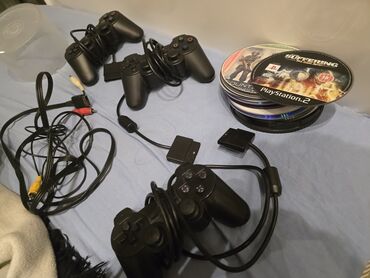 PS2 & PS1 (Sony PlayStation 2 & 1): "3 ədəd PS2 orijinal pultu, 25-35 ədəd disk çoxsu işlək vəziyətdədir
