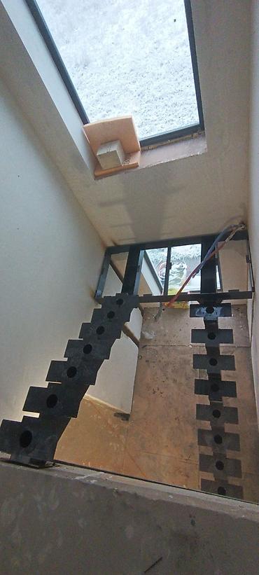 Металлические лестницы: Металлическая лестница Для дома, Форма лестницы: Г-образная, Стиль: Лофт — 7