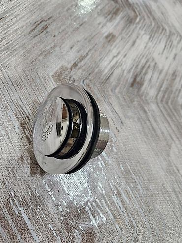 santexnik utusu: Metal klik-klak lavabo tıxac/çirkab örtüyü - Material: xrom rəngli — 2