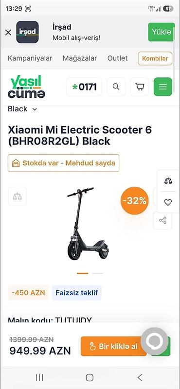 Elektrikli samokatlar: Xiaomi Mi Electric Scooter 6 (BHR08R2GL) – Black - Güclü ön asqı və — 2