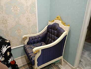 мебель королевский: Комплект мягкой мебели, Б/у, цвет - Синий — 4