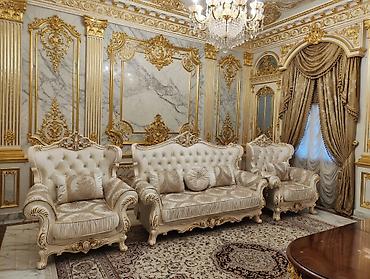Роскошный комплект мягкой мебели в классическом стиле барокко/рококо