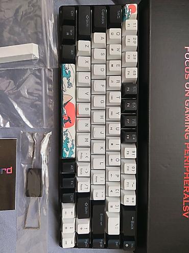 notebuk: HKSD mexaniki oyun klaviaturası – 65% kompakt ölçü, USB‑C qoşulma — 2