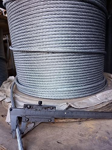 Metal troslar: Kabel çəkmək üçün parnik üçün sinklənmiş paslanmayan tros (polad tel — 6