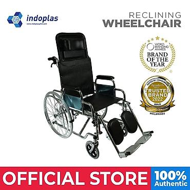 судно: INDOPLAS Reclining Wheelchair – tənzimlənən bel və baş dayaqlı, rahat — 1