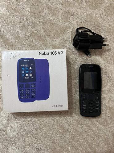 nokia 302: Nokia 105 4G, 32 ГБ, цвет - Черный, Две SIM карты