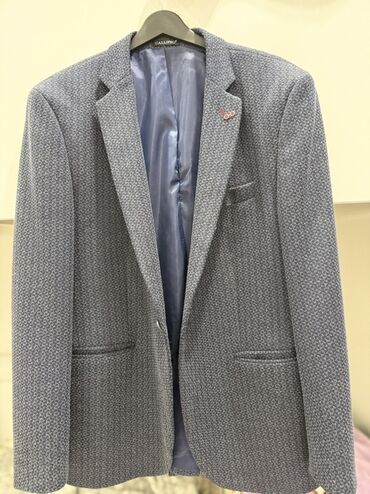 женские пиджаки жакеты: Пиджак мужской CALLIPSO - Цвет: светло-серый с мелким геометрическим