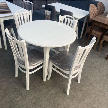 madeyra metbex stol stullari: Mətbəx üçün, Yeni, Yumru masa, 4 stul