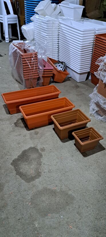 Bitkilər üçün dibçəklər: Dibcek qabi yuvarlaq gul qabi yuvarlaq dibcekqabi kvadrat gul qabi — 15