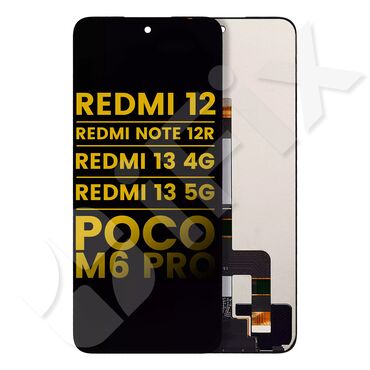 Telefon ekranları: 📱 Ekran Xiaomi Redmi 12 4G (23053RN02Y) Poco M6 Pro 5G (23076PC4BI)