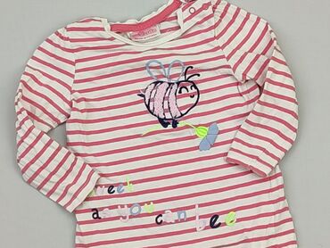 koszula różowa w paski: Bluzka, So cute, 9-12 m, stan - Dobry
