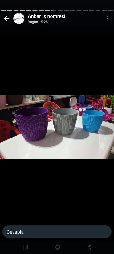 Bitkilər üçün dibçəklər: Dipçəklərin topdan və Pərakəndə satışı. Anbardan satış. Hansı formada — 11