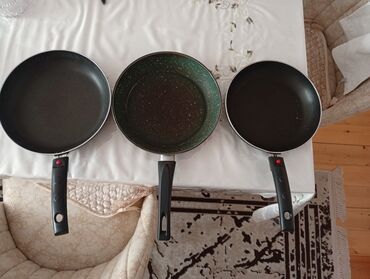 qaşıq desti: Tava, rəng - Qara, Qranit