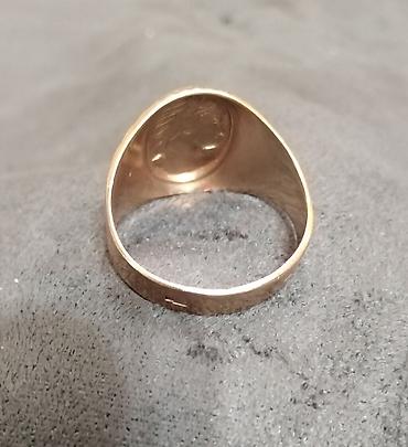 Кольца: Кольцо, Печатка, Проба 585, Мужские, Без вставки, Советские (СССР), Новый — 4