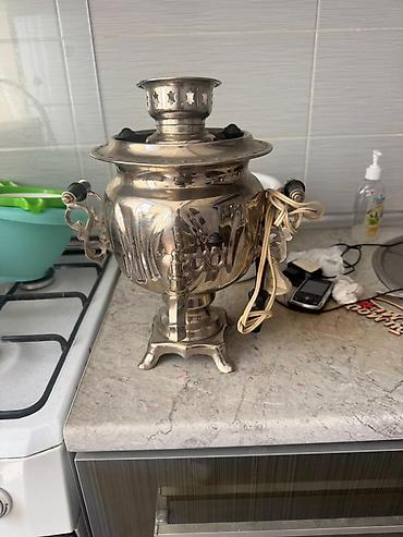 Электрический самовар из нержавеющей стали/никелированного металла. - at lalafo.kg Электрический самовар из нержавеющей стали/никелированного металла. -