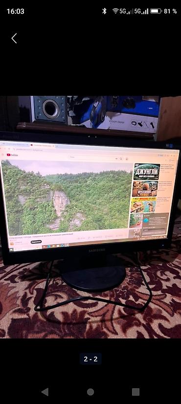 samsung 55: Монитор, Samsung, Б/у, 21" - 22" — 1