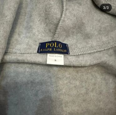 белая рубашка оверсайз: Мужская толстовка, S (EU 36), Polo Ralph Lauren, Новый, цвет - Серый, Самовывоз, Платная доставка