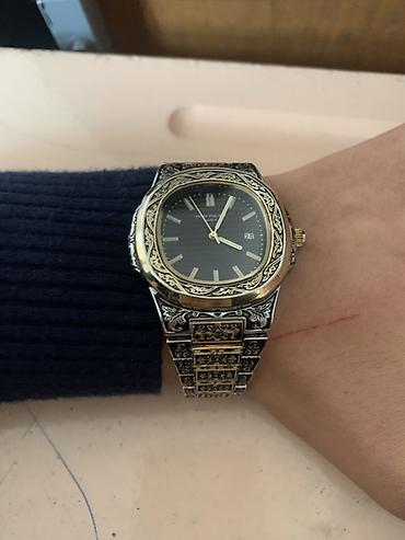patek philippe geneve: Мужские наручные часы с богатой гравировкой - Корпус и браслет из — 1
