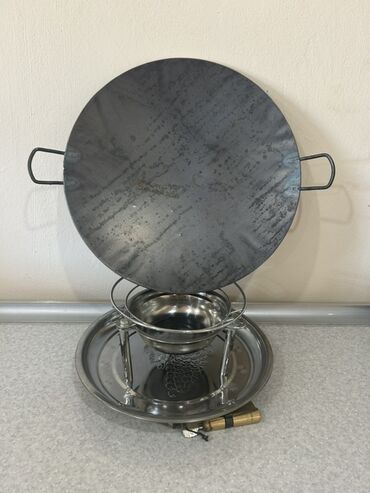 Restoran manqalları: Sənaye tipli qaz ocağı (çöl mətbəxi üçün) - Material: qalın divarlı — 19