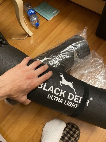 matlar: BLACK DEER Ultra Light Pilates Yoga Kamp Matı Egzersiz Minderi Kaymaz