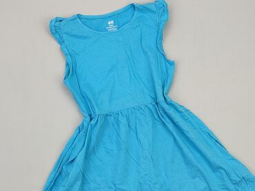 letnia sukienka w kwiaty długa: Dress, H&M, 10 years, 134-140 cm, condition - Good