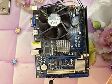 bort kompüter: ASRock G41M-VS3 anakarti + Intel stok soyuducu + RAM modulu — 1