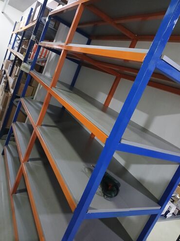 Setka vitrinləri: Anbar və mağazalar üçün metal rəf sistemi - Material: qalın divarlı