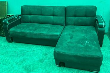 divan üçün parçalar: Угловой диван, Б/у, Раскладной, С подъемным механизмом, Велюровая ткань