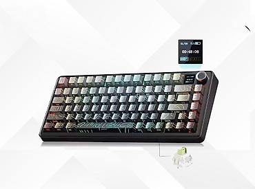 Klaviatura AULA F75MAX Gradient Grey Contour Lines Mechanical Keyboard lalafo.az -da Klaviatura AULA F75MAX Gradient Grey Contour Lines Mechanical Keyboard