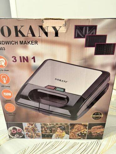 капсульная кофемашина бош: Сэндвич-мейкер SOKANY 3-in-1 (модель SK-803) - Многофункциональный