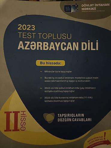 mətn pdf: Azərbaycan dili Testlər 11-ci sinif, DİM, 2-ci hissə, 2023 il — 1