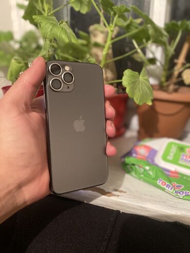 Apple iPhone: IPhone 11 Pro, Б/у, 64 ГБ, Space Gray, Защитное стекло, Кабель, 84 %