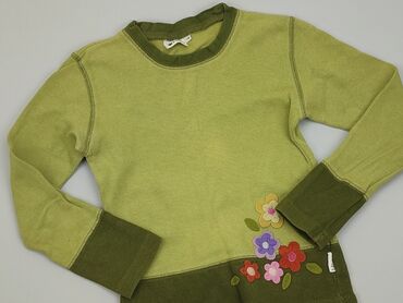 bluzka zielona w kwiaty: Блузка, 10 р., 134-140 см, стан - Хороший